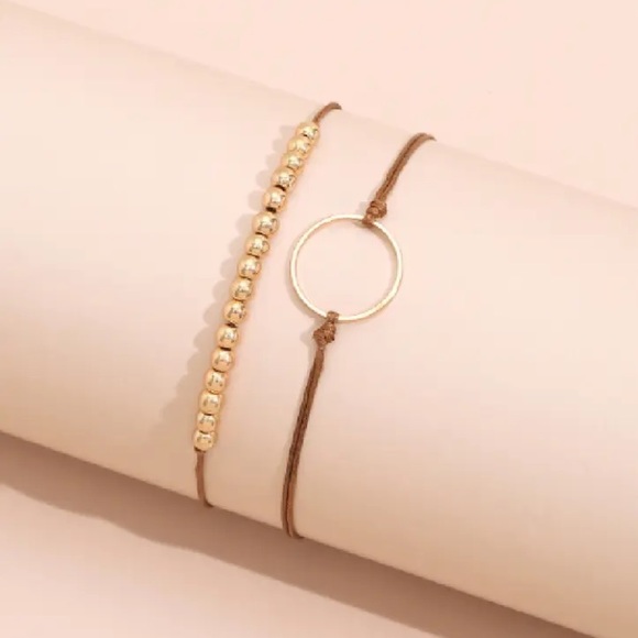 Two Piece Dainty Boho Bracelet Set NEW - Picture 2 of 3